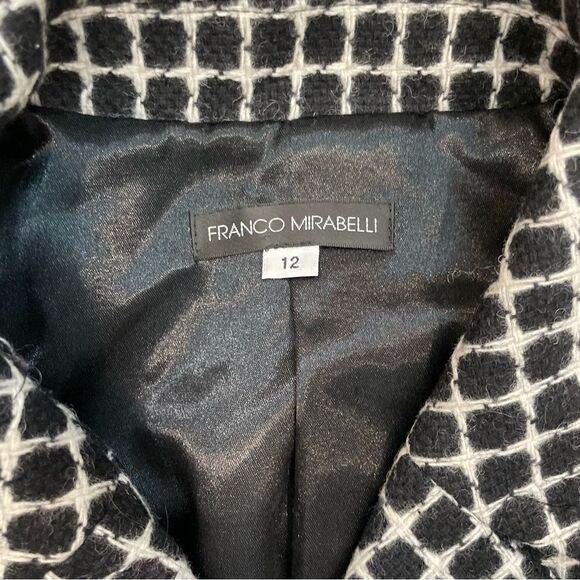 Franco Mirabelli Military Style Double Breasted Wool Coat - Picture 5 of 7